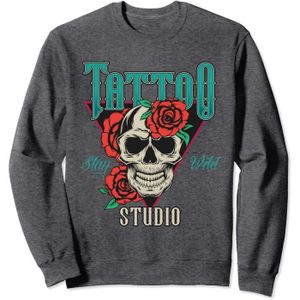 TATOO - BIJOU DE CORPS Atelier de tatouage Tattoo Studio Sweatshirt.[Y410