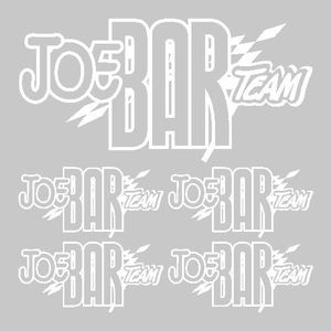 ACCESSOIRE CASQUE Kit stickers joe bar team Ref: SPON-066 Blanc