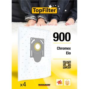 SAC ASPIRATEUR Lot de 4 sacs aspirateur pour EIO et Chromex TopFi