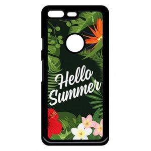 COQUE - BUMPER Coque google pixel hello summer tropical fond vert