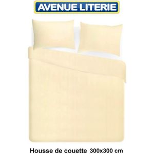 Housse De Couette 300x300 Polycoton Anthracite à Prix Carrefour