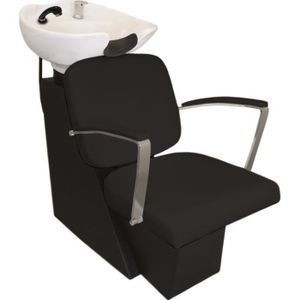 Fauteuil De Coiffure Shampooing Lavabo Appui Tete Reglable Noir Salon De Beaute Coiffure Barbier Cdiscount Electromenager