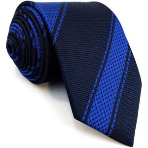 Bleu Marine Slim Clip On Cravate Tissé plaine solide Carreaux Homme Cravate par DQT 