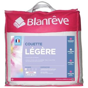 COUETTE BLANREVE Couette légère en microfibre - 200 x 200 cm - Blanc