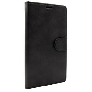 HOUSSE - ÉTUI Coque compatible avec MEIZU NOTE 9 Portefeuille Universelle Housse avec languette Etui Pochette En Cuir - Noir