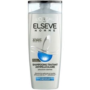SHAMPOING LOT DE 4 - ELSEVE - Shampoing Homme Antipelliculaire Tous Types de Cheveux - flacon de 350 ml