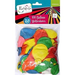 BALLON DÉCORATIF  100 ballons gonflables EPHERIA multicolores
