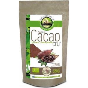 SÈCHE Pure Poudre de cacao cru biologique Poids net :...