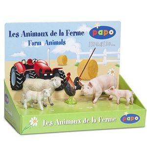 FIGURINE - PERSONNAGE Coffret 5 figurines Animaux de la ferme - PAPO