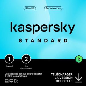 ANTIVIRUS Kaspersky Standard 2024 - (1 Poste - 2 Ans) | Vers