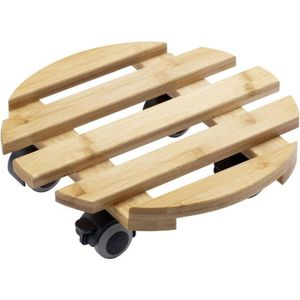 PARQUET - STRATIFIÉ Metafranc WU0825330 Chariot pour plantes Bambou Charge max: 60 kg 74 mm Nombre de roulettes pivotantes 4