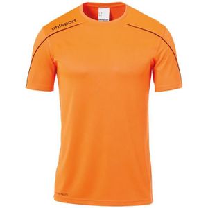 MAILLOT DE FOOTBALL - T-SHIRT DE FOOTBALL - POLO DE FOOTBALL T-Shirt de Football Homme Uhlsport Stream 22 - Orange - Manches Courtes - Respirant