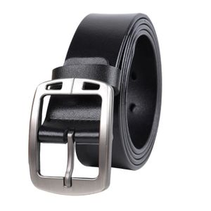 CEINTURE HOMME - Deux couches de cuir de vachette, bonne flexibilité,  travail exquis - noir YH™