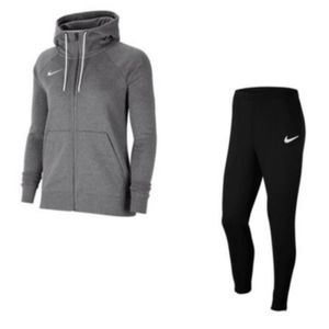 SURVÊTEMENT Jogging Polaire Zippé A Capuche Femme Nike Gris - 