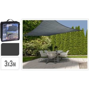 Laneetal Voile dombrage 2x2 mètres carré en HDPE Auvent pour Jardin terrasse Anti-UV Toile Solaire résistant Beige 