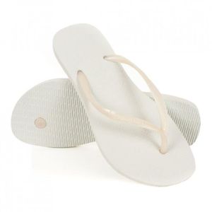 TONG Tongs - HAVAIANAS - Slim - Blanc - Femme - Caoutch