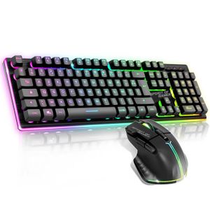 Pack Combo Gaming Clavier + Souris 7D USB RGB 