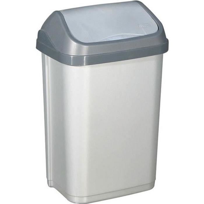 Grande poubelle de recyclage avec couvercle, 28L, Armoire à dossiers en  plastique : Rangement de bureau simplifié