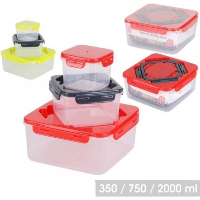 Boîte Alimentaire Set [18 Pcs], Boîtes Alimentaires Plastique Réutilisables  avec Couvercles Hermétiques, Sans BPA et 100% Étanc - Cdiscount Maison