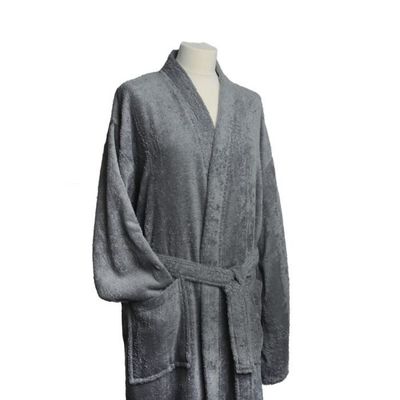 JULES CLARYSSE Peignoir de bain Pearl 120x65 cm L XL gris Cdiscount Maison