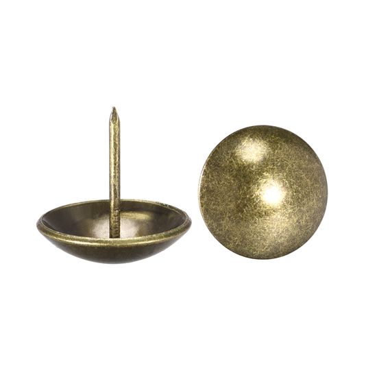 200 Punaises Décoratives En Métal Noir Pour Meuble, Canapé, Liège - Lot De 200 Clous Tapissier 7x13mm - 10