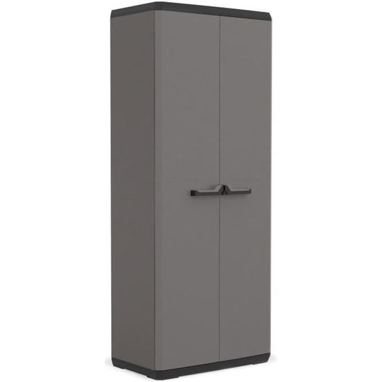 Armoire de rangement KETER Più 3 tablettes réglables Gris