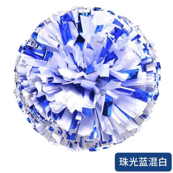 Colexy Pompons Cheerleader, 2 Pièces Pompons Métalliques Pour Pom-Pom Girl, Cheerleading Pom
