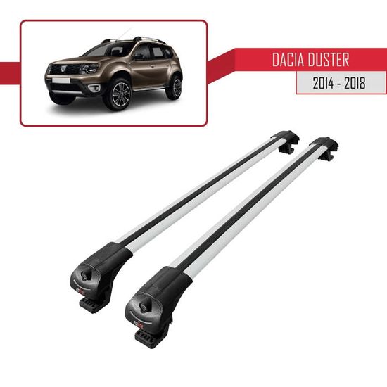 Compatible avec Dacia Duster 2014-2018 Barres de Toit ACE-1 Railing Porte-Bagages de Voiture Gris