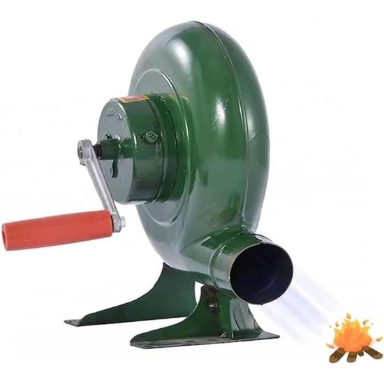 Hand Crank Smith Forge Blower - Iron Gear Popcorn Fan Handmatige Ventilator, Handmatige BBQ-blazer, Metalen Fan Blade, Houtskool Aansteker, Handmatige Koken Luchtblazer, voor Camping/Picknick/Outdoor
