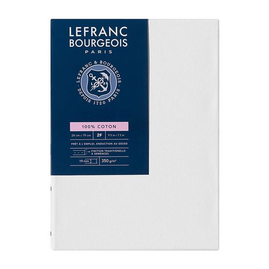 Châssis Classique Lin Lefranc Bourgeois 25 F - Toile 100% Lin Pour Peinture à L'huile Ou Acrylique