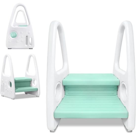 Rehausseur Table Enfant Rehausseur Chaise Enfant TTETTZ - Hauteur Ajustable - Pieds Pivotants Antidérapants - Noir Rehausseur Pivotant