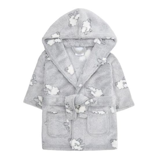 Robe de chambre b b mixte peignoir polaire gar on fille moutons