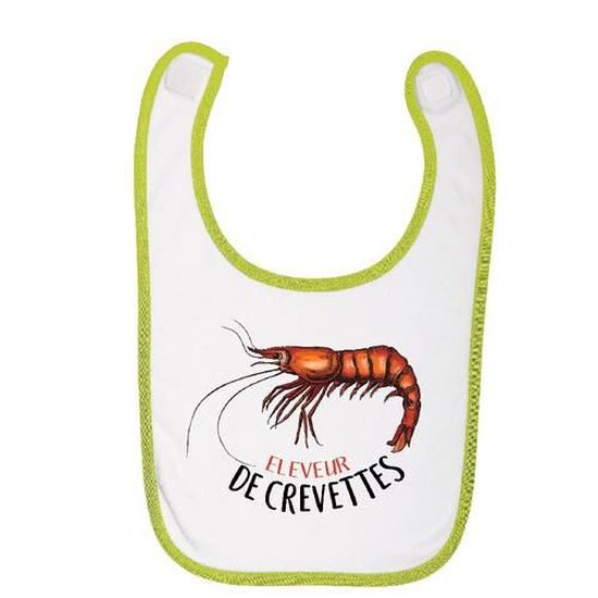 Bavoir Bebe Coton Vert Anis Gs Eleveur De Crevettes Cdiscount Puericulture Eveil Bebe