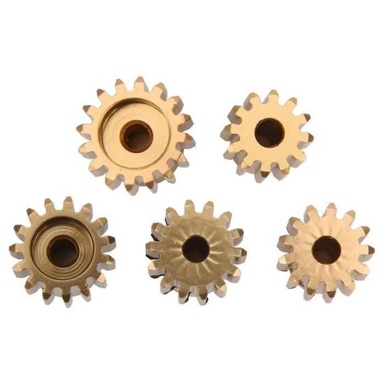 Sourcing Map Lot 2 Pignons M1 25T + 26T – Axe 5 Mm – Acier 45# Trempé – Voiture RC