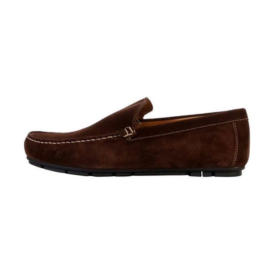 Mocassins Homme Redskins Beaba Marron Fonc Tige en
