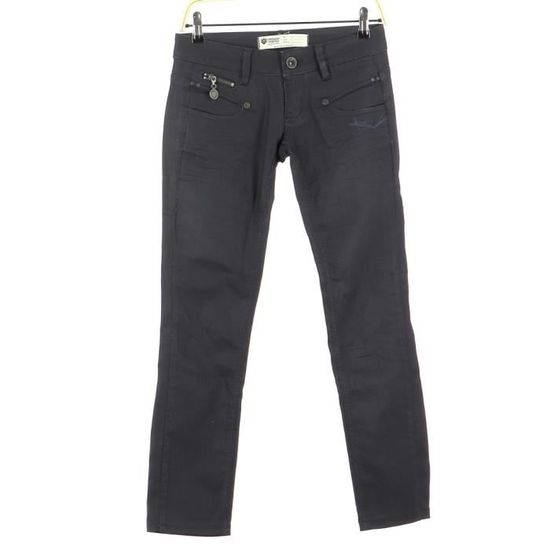 Jean Femme FREEMAN T PORTER Taille Basse Bleu - Taille 36, Coupe SLIM - Occasion Très Bon état