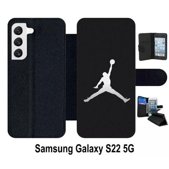 Coque Portefeuille Pour Samsung Galaxy S22 / Plus / Ultra - Simili Cuir Noir, Magnétique, Anti-choc