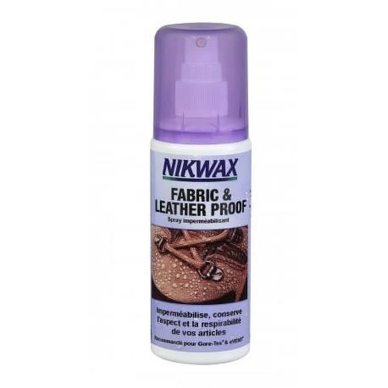 Nikwax Spray Imperméabilisant Pour Textile Et Cuir – Taille Unique – Maintient La Respirabilité, Ramollit Le Cuir – Pour Chaussures à Membrane, Vêtements Outdoor
