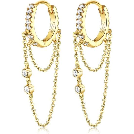 Creole Unisex Argento Orecchini A Cerchio In Argento Sterling 925