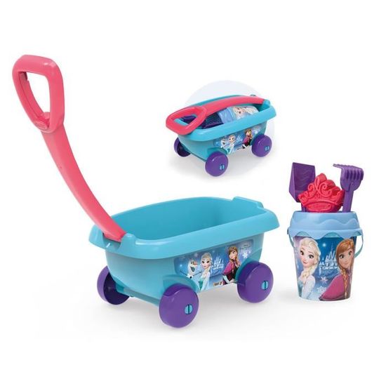 Chariot De Plage Spidey Garni Avec Accessoires - Poussette Spidey Et Ses Amis Pour Enfants
