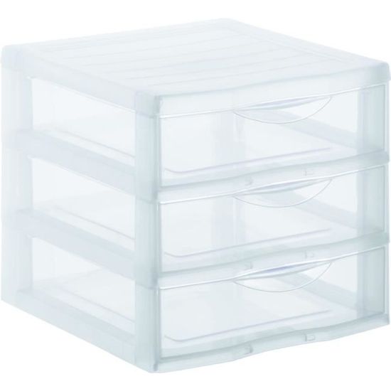 Sundis Tour De Rangement Orgamix A6 3 Tiroirs 21x18x17 Cm