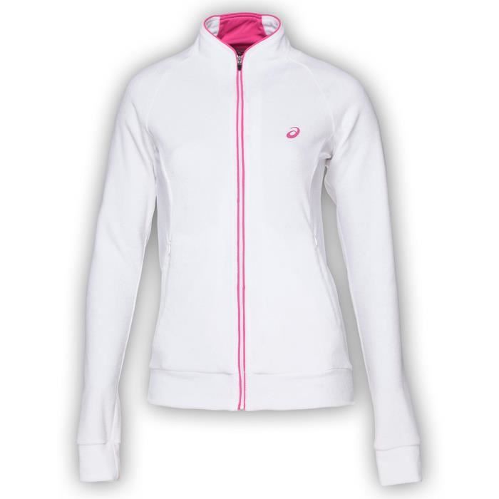 veste asics femme blanche