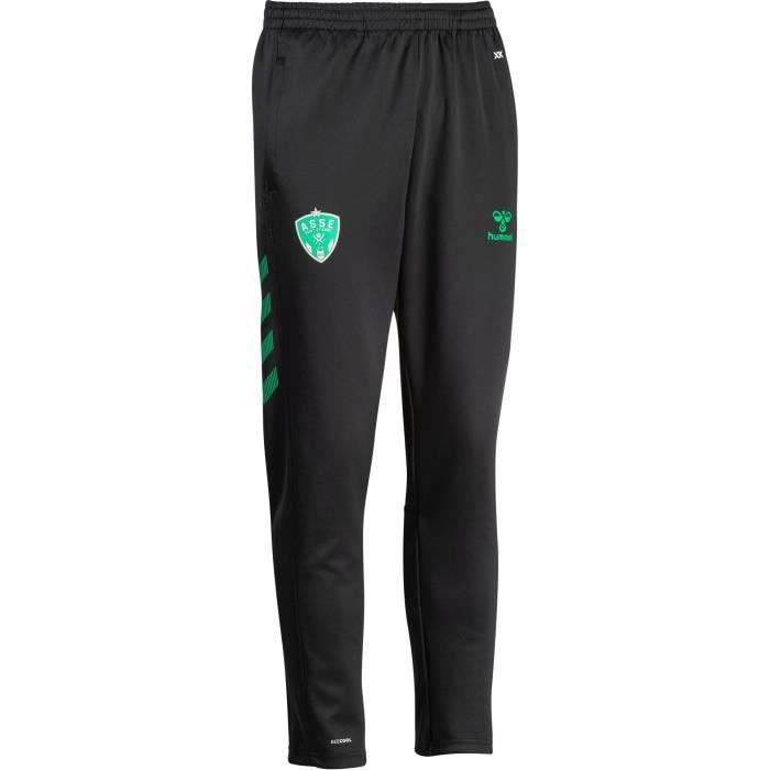 pantalon d'entraînement de football fitté hummel as saint-etienne 22/23 - enfant - noir