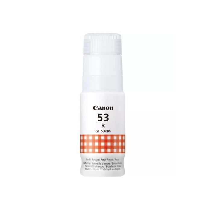 Bouteille dencre – CANON – GI-53R – Rouge – Compatibilité PIXMA G650 et G550 – (4717C001)