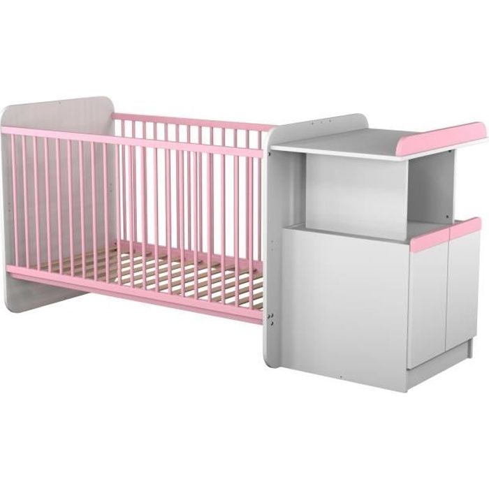 At4 Lit Bebe Combine Evolutif 70x140 Cm Amarante Cdiscount Puericulture Eveil Bebe