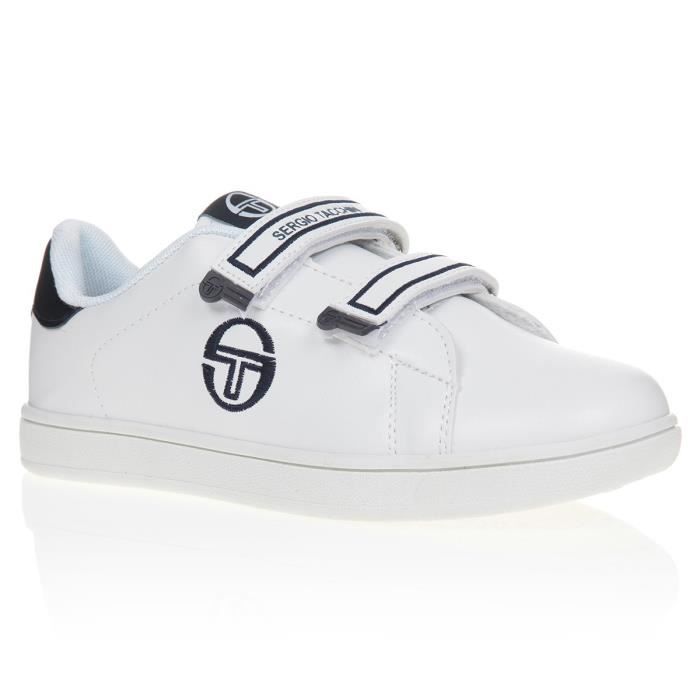 SERGIO TACCHINI Baskets Gran Torino Velcro Chaussures Enfant Garcon Blanc et vert Cdiscount Chaussures
