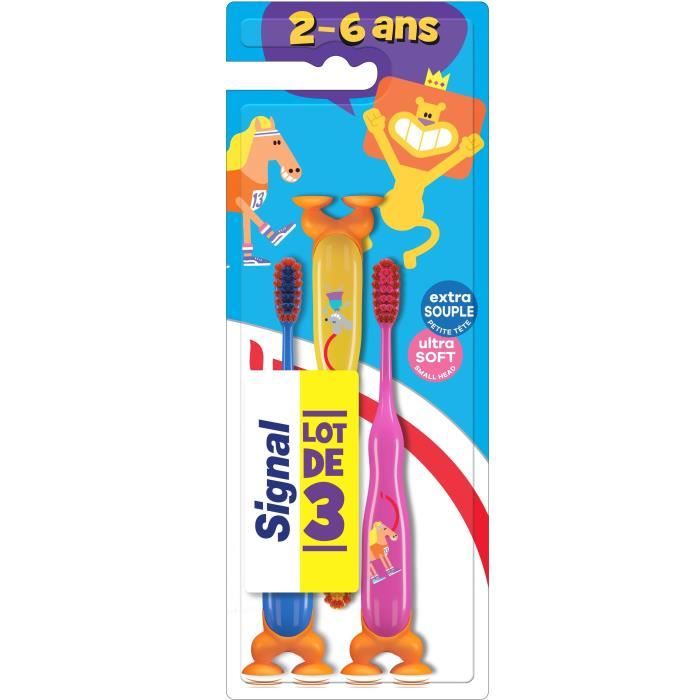 Signal Kids Brosse A Dents Enfants 2 6ans Extra Souple X3 Cdiscount Au Quotidien