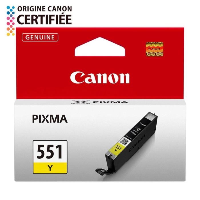 CANON Cartouche dencre CLI-551Y Jaune