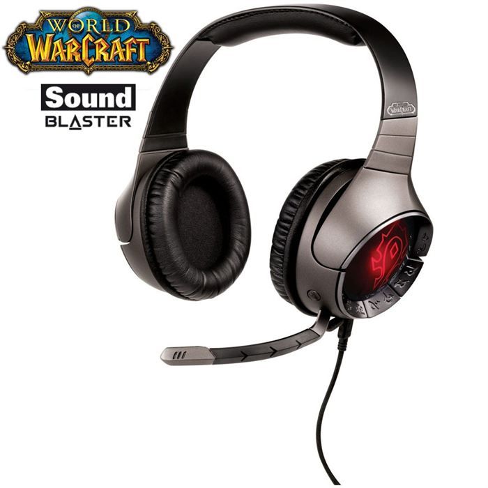 Sound Blaster World of Warcraft Headset Cdiscount Informatique