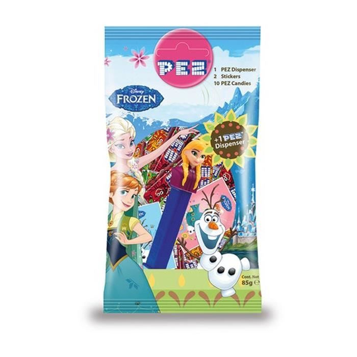 PEZ Bonbons au goût de fruits avec 2 stickers - 85 g
